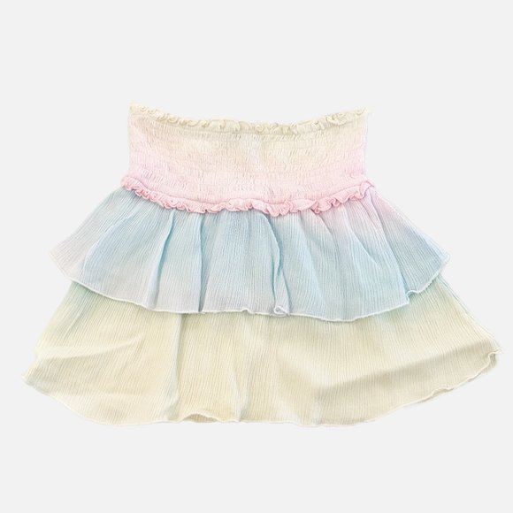 Flowers by Zoe Other - Flowers by Zoe fbz girls 2 tiered skirt tie dye pastel ruffle skirt Sz M